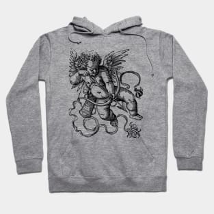 Vintage Heraldic Cupid Hoodie